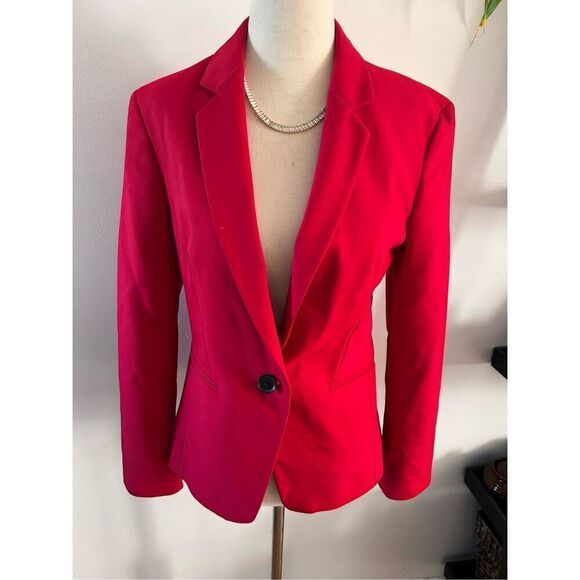 Express red blazer size 6 classy stretch - Picture 1 of 7
